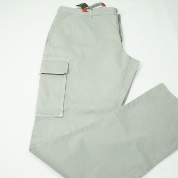 Isaia Light Light Gray Cargo Cotton Blend Casual Men Chino Pant 54R EU NEW